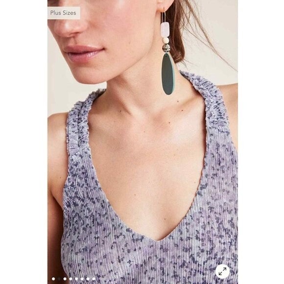 NEW! Anthropologie Metallic Shimmer Top ~ SP - Picture 2 of 10